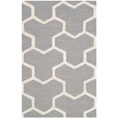 CAMBRIDGE, SILVER / IVORY, 2'-6" X 4', Area Rug, CAM146D-24