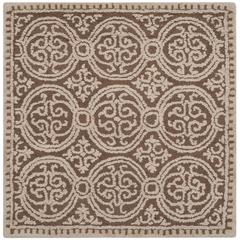 CAMBRIDGE, TAN / MULTI, 4' X 4' Square, Area Rug