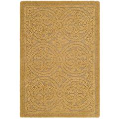 CAMBRIDGE, LIGHT GOLD / DARK GOLD, 2'-6" X 4', Area Rug