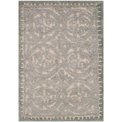 CAMBRIDGE, DUSTY BLUE / CEMENT, 3' X 5', Area Rug