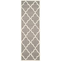 CAMBRIDGE, DARK GREY / IVORY, 2'-6" X 6', Area Rug, CAM312D-26