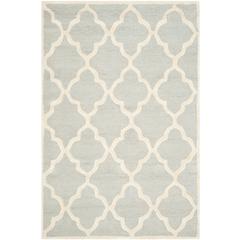 CAMBRIDGE, LIGHT GREY / IVORY, 4' X 6', Area Rug, CAM312L-4