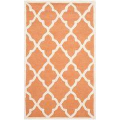 CAMBRIDGE, CORAL / IVORY, 4' X 6', Area Rug, CAM312W-4