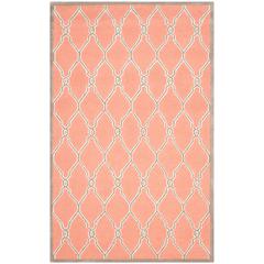 CAMBRIDGE, CORAL / IVORY, 6' X 9', Area Rug