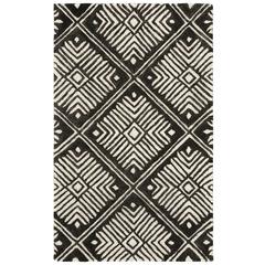 CAMBRIDGE, IVORY / CHARCOAL, 4' X 6', Area Rug