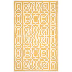 CAMBRIDGE, GOLD / IVORY, 5' X 8', Area Rug, CAM570Q-5