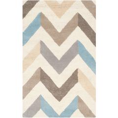 CAMBRIDGE, IVORY / GREY, 2'-6" X 4', Area Rug