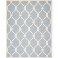 CAMBRIDGE, BLUE / IVORY, 8' X 10', Area Rug, CAM710B-8