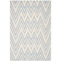 CAMBRIDGE, BLUE / IVORY, 6' X 9', Area Rug, CAM711B-6