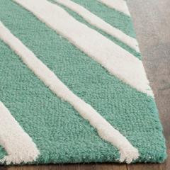 CAMBRIDGE, TEAL / IVORY, 2'-6" X 12', Area Rug, CAM711T-212