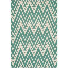 CAMBRIDGE, TEAL / IVORY, 4' X 6', Area Rug, CAM711T-4