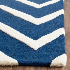 CAMBRIDGE, NAVY / IVORY, 2'-6" X 6', Area Rug, CAM714M-26