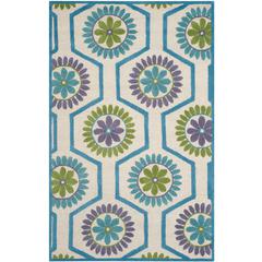 CAMBRIDGE, IVORY / BLUE, 8' X 10', Area Rug, CAM716A-8