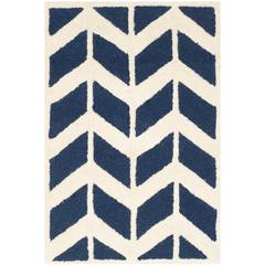 CAMBRIDGE, NAVY / IVORY, 3' X 5', Area Rug, CAM718M-3