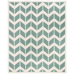 CAMBRIDGE, TEAL / IVORY, 9' X 12', Area Rug, CAM718T-9