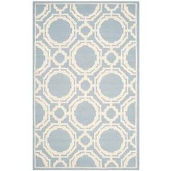 CAMBRIDGE, BLUE / IVORY, 5' X 8', Area Rug, CAM721B-5