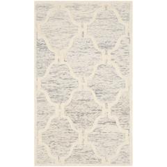 CAMBRIDGE, LIGHT GREY / IVORY, 4' X 6', Area Rug, CAM727G-4
