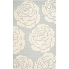 CAMBRIDGE, GREY / IVORY, 5' X 8', Area Rug, CAM782G-5