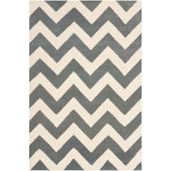 CHATHAM, DARK GREY / IVORY, 4' X 6', Area Rug, CHT715D-4