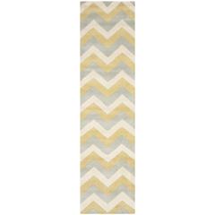 CHATHAM, GREY / GOLD, 2'-3" X 9', Area Rug