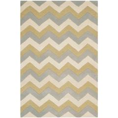 CHATHAM, GREY / GOLD, 4' X 6', Area Rug