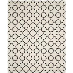 CHATHAM, IVORY / BLACK, 8'-9" X 12', Area Rug, CHT717A-9