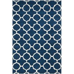 CHATHAM, DARK BLUE / IVORY, 4' X 6', Area Rug, CHT717C-4