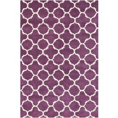 CHATHAM, PURPLE / IVORY, 4' X 6', Area Rug, CHT717F-4