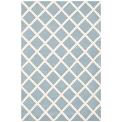 CHATHAM, BLUE / IVORY, 4' X 6', Area Rug, CHT718B-4