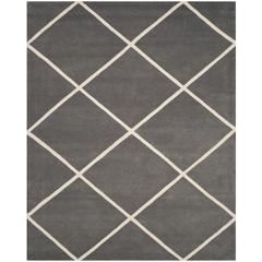 CHATHAM, DARK GREY / IVORY, 8'-9" X 12', Area Rug, CHT720D-9