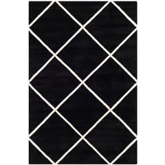 CHATHAM, BLACK / IVORY, 6' X 9', Area Rug, CHT720K-6