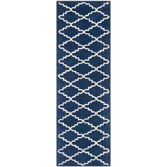 CHATHAM, DARK BLUE / IVORY, 2'-3" X 7', Area Rug, CHT721C-27
