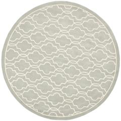 CHATHAM, GREY / IVORY, 7' X 7' Round, Area Rug, CHT723E-7R