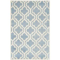 CHATHAM, BLUE / IVORY, 4' X 6', Area Rug, CHT727B-4