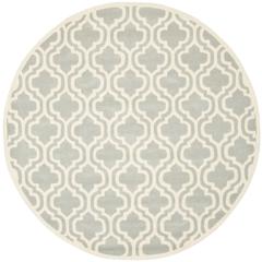 CHATHAM, GREY / IVORY, 5' X 5' Round, Area Rug, CHT727E-5R
