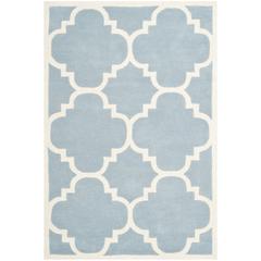CHATHAM, BLUE / IVORY, 4' X 6', Area Rug, CHT730B-4