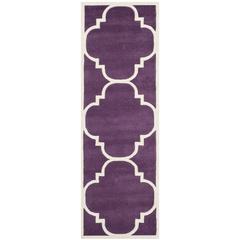 CHATHAM, PURPLE / IVORY, 2'-3" X 7', Area Rug, CHT730F-27