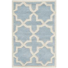 CHATHAM, BLUE / IVORY, 3' X 5', Area Rug, CHT732B-3