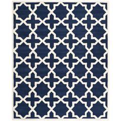 CHATHAM, DARK BLUE / IVORY, 8' X 10', Area Rug, CHT732C-8