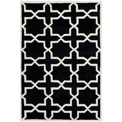 CHATHAM, BLACK / IVORY, 4' X 6', Area Rug, CHT732K-4