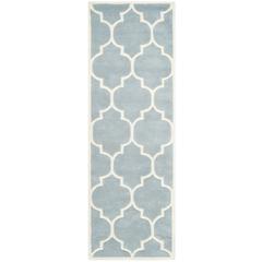 CHATHAM, BLUE / IVORY, 2'-3" X 13', Area Rug, CHT733B-213
