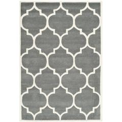 CHATHAM, DARK GREY / IVORY, 4' X 6', Area Rug, CHT733D-4