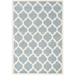 CHATHAM, BLUE / IVORY, 4' X 6', Area Rug, CHT734B-4