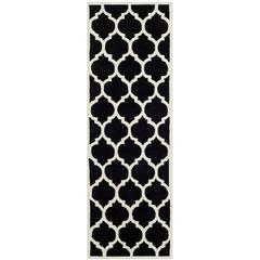 CHATHAM, BLACK / IVORY, 2'-3" X 7', Area Rug, CHT734K-27