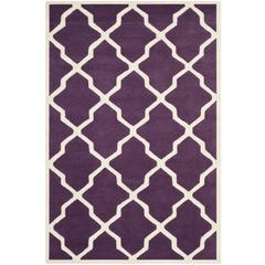 CHATHAM, PURPLE / IVORY, 4' X 6', Area Rug, CHT735F-4