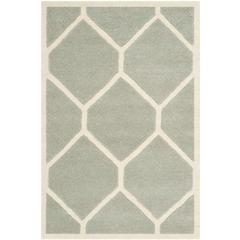CHATHAM, GREY / IVORY, 3' X 5', Area Rug, CHT738E-3