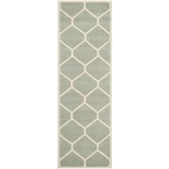 CHATHAM, GREY / IVORY, 2'-3" X 9', Area Rug, CHT738E-29