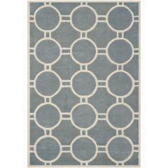 CHATHAM, BLUE / IVORY, 5' X 8', Area Rug, CHT739B-5