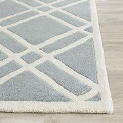 CHATHAM, BLUE / IVORY, 6' X 9', Area Rug, CHT740B-6