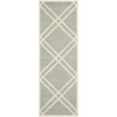 CHATHAM, GREY / IVORY, 2'-3" X 7', Area Rug, CHT740E-27